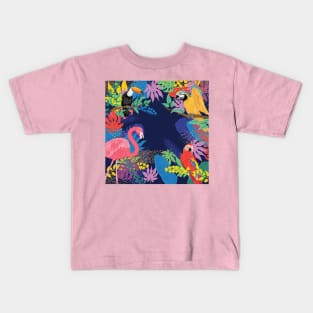 Tropical Birds Kids T-Shirt